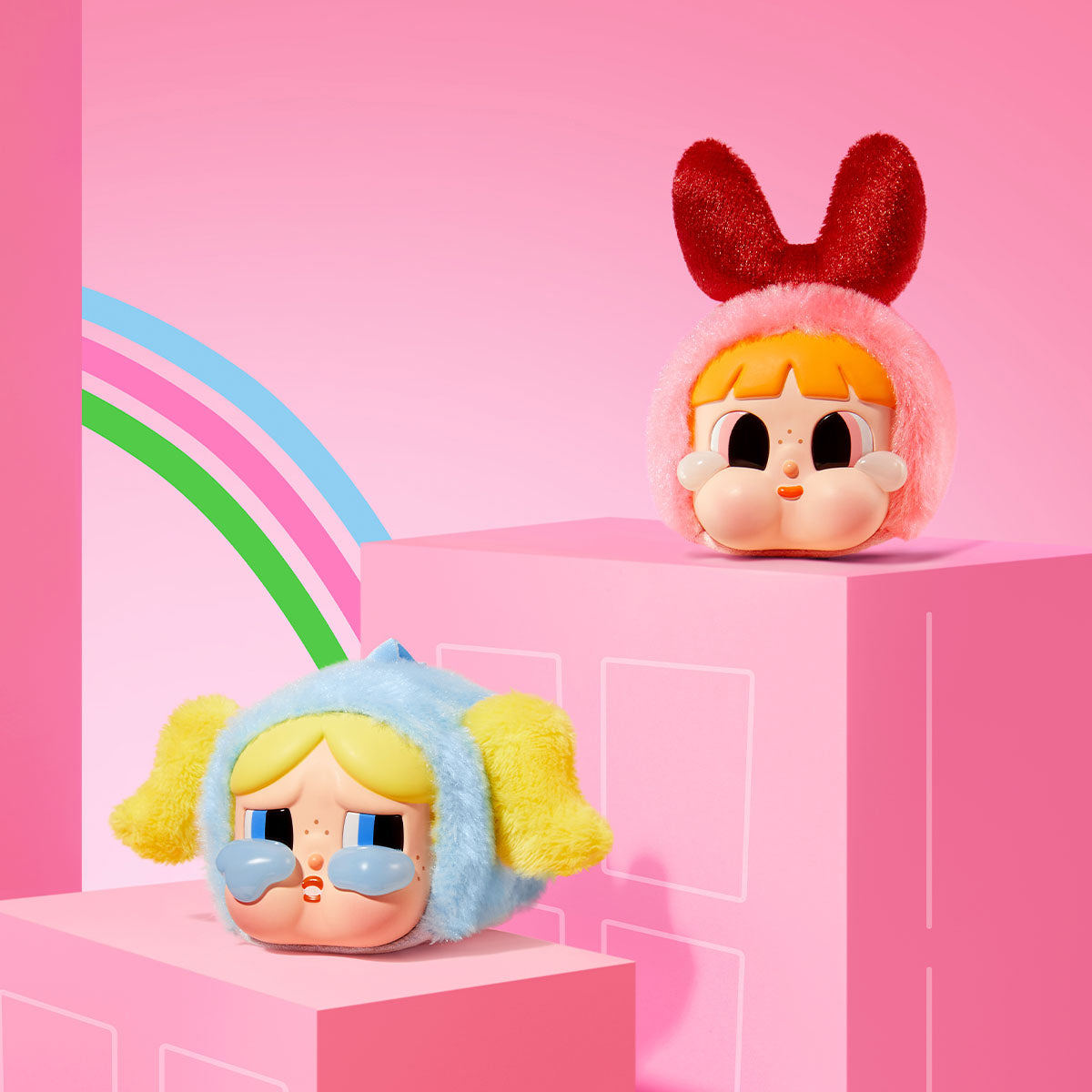 Pop Mart CryBaby x Powerpuff Girls Series Vinyl Face Plush Blind Box