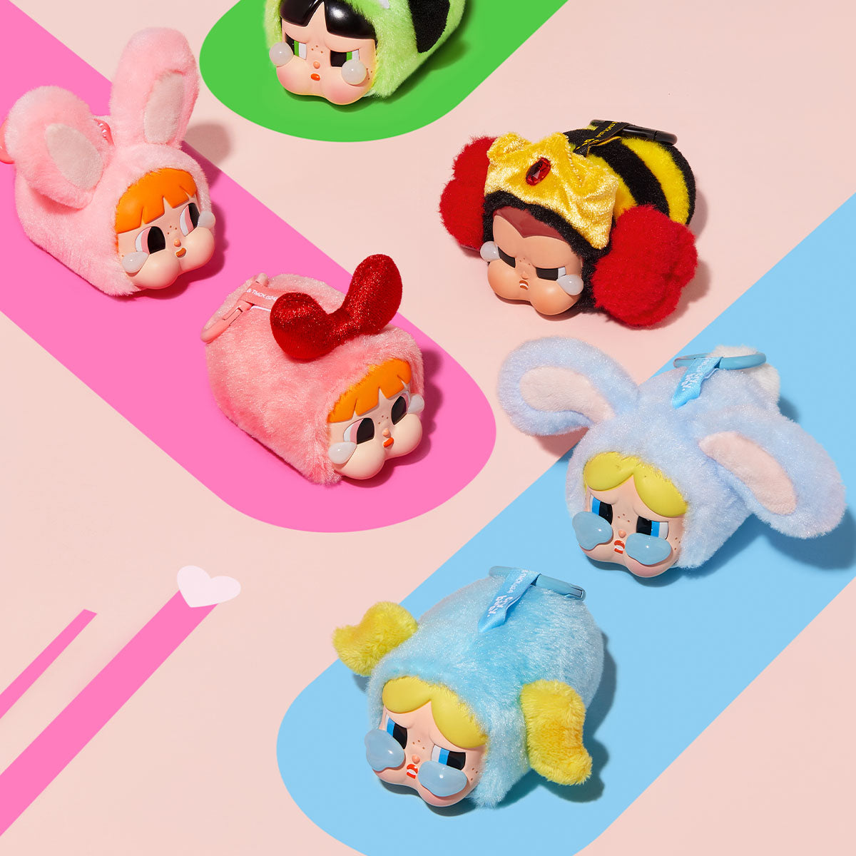 Pop Mart CryBaby x Powerpuff Girls Series Vinyl Face Plush Blind Box