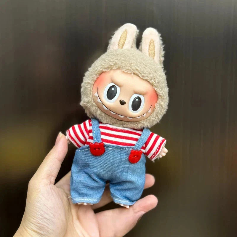 Handmade Labubu Denim Dungaree Outfits