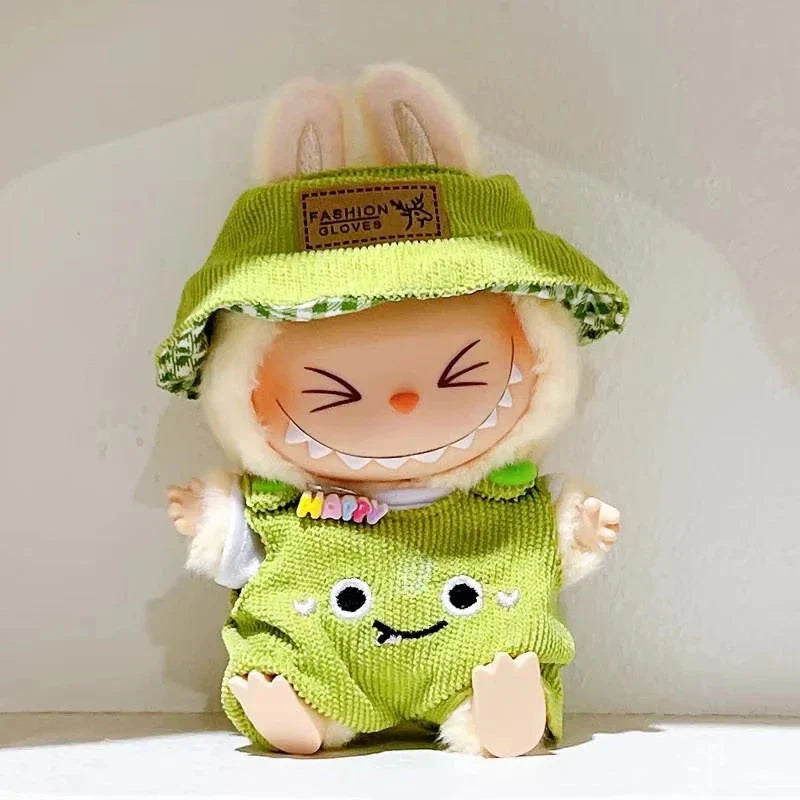 Handmade Labubu Forest Friends Dungaree Outfit