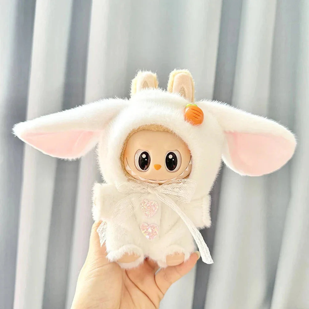 Handmade Labubu Kawaii Bunny Overalls Outfit