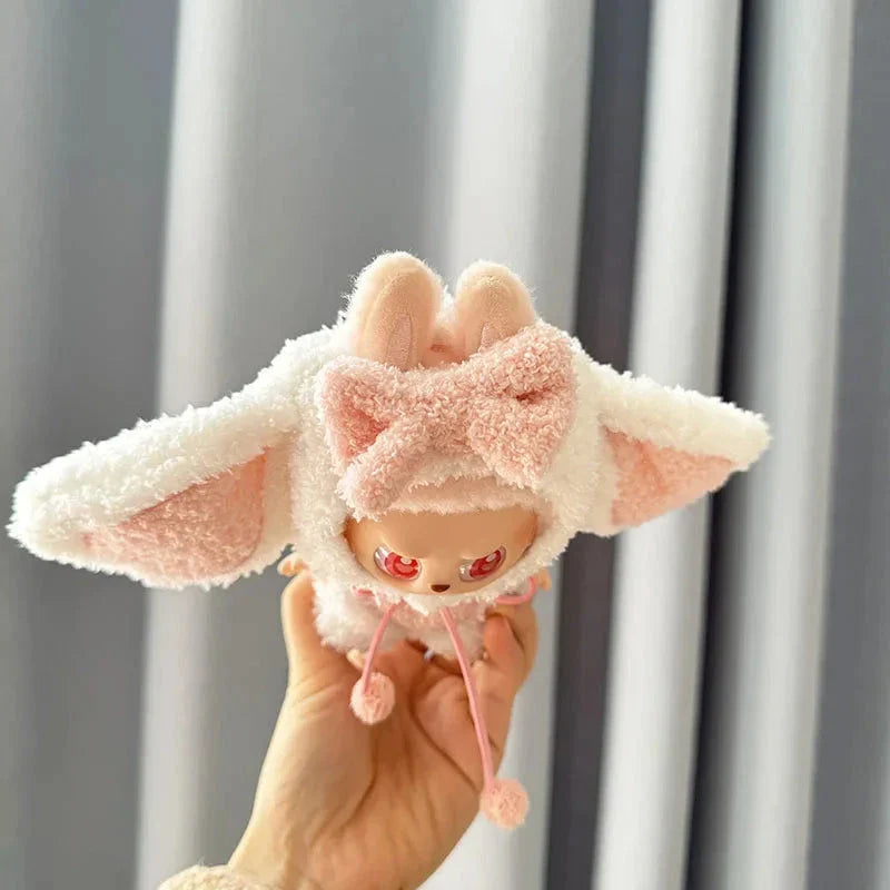Handmade Labubu Kawaii Bunny Overalls Outfit