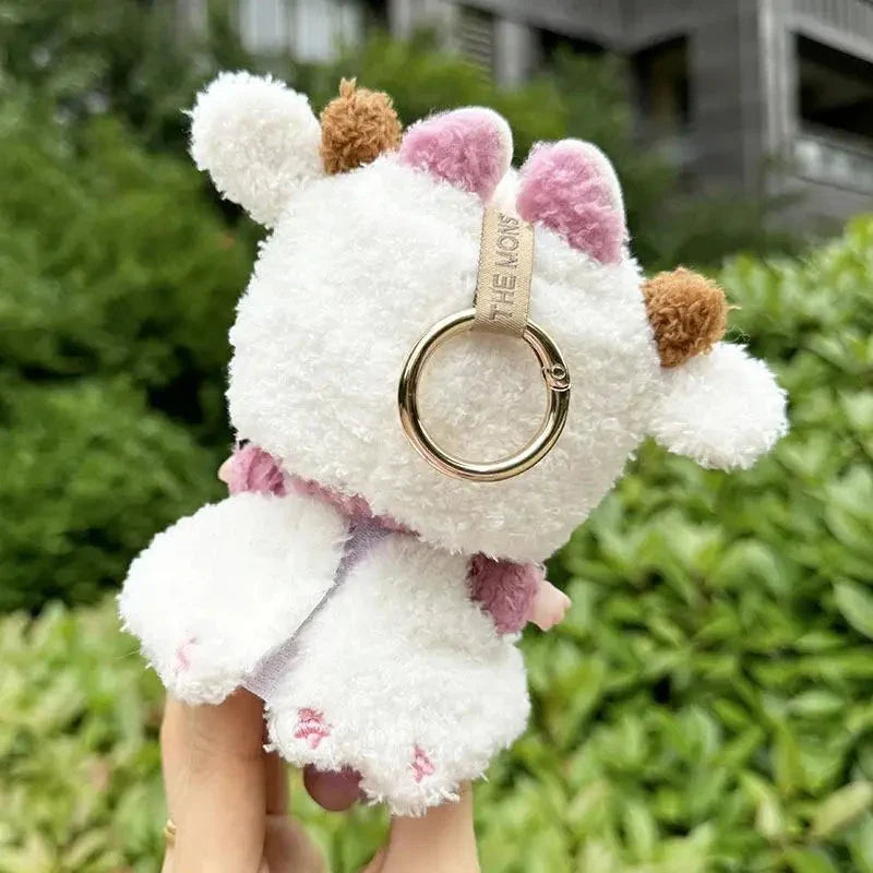 Handmade Labubu White Sheep Overalls Outfit